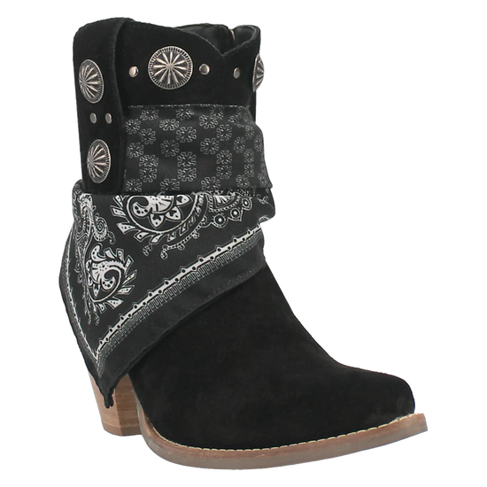 Dingo Ladies Bandida 7" Black Western Boots DI184-BK