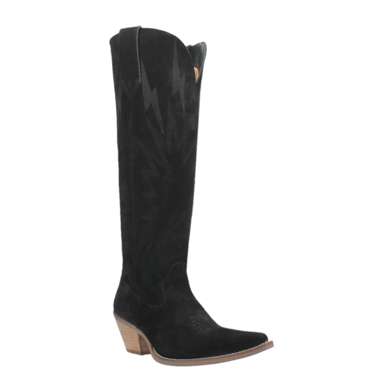 Dingo Ladies Thunder Road Black Tall Western Boots DI597-BK