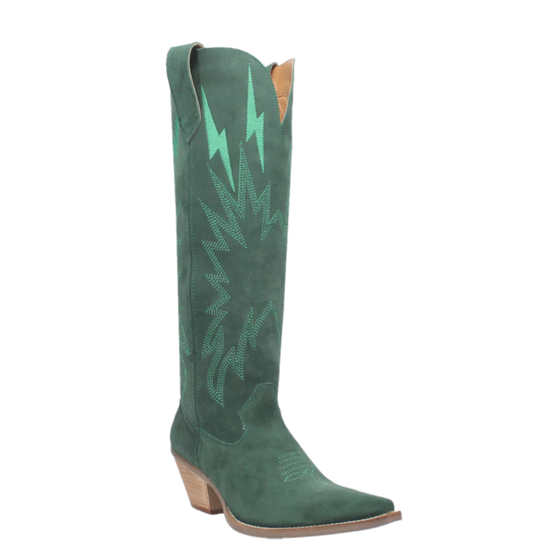 Dingo Ladies Thunder Road Green Tall Western Boots DI597-GN