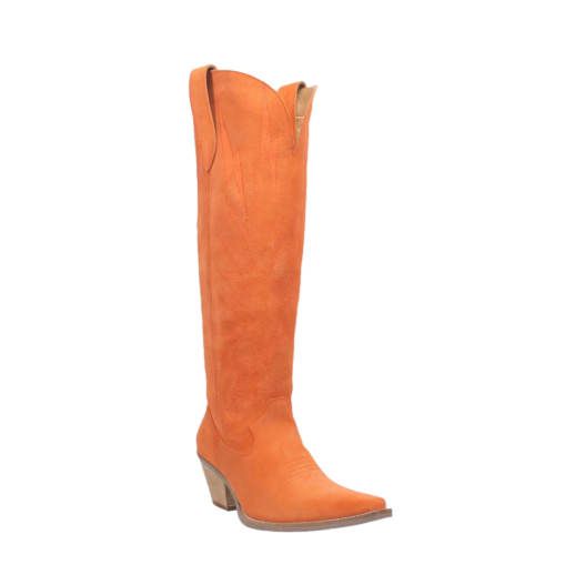 Dingo Ladies Thunder Road Orange Tall Western Boots DI597-OR