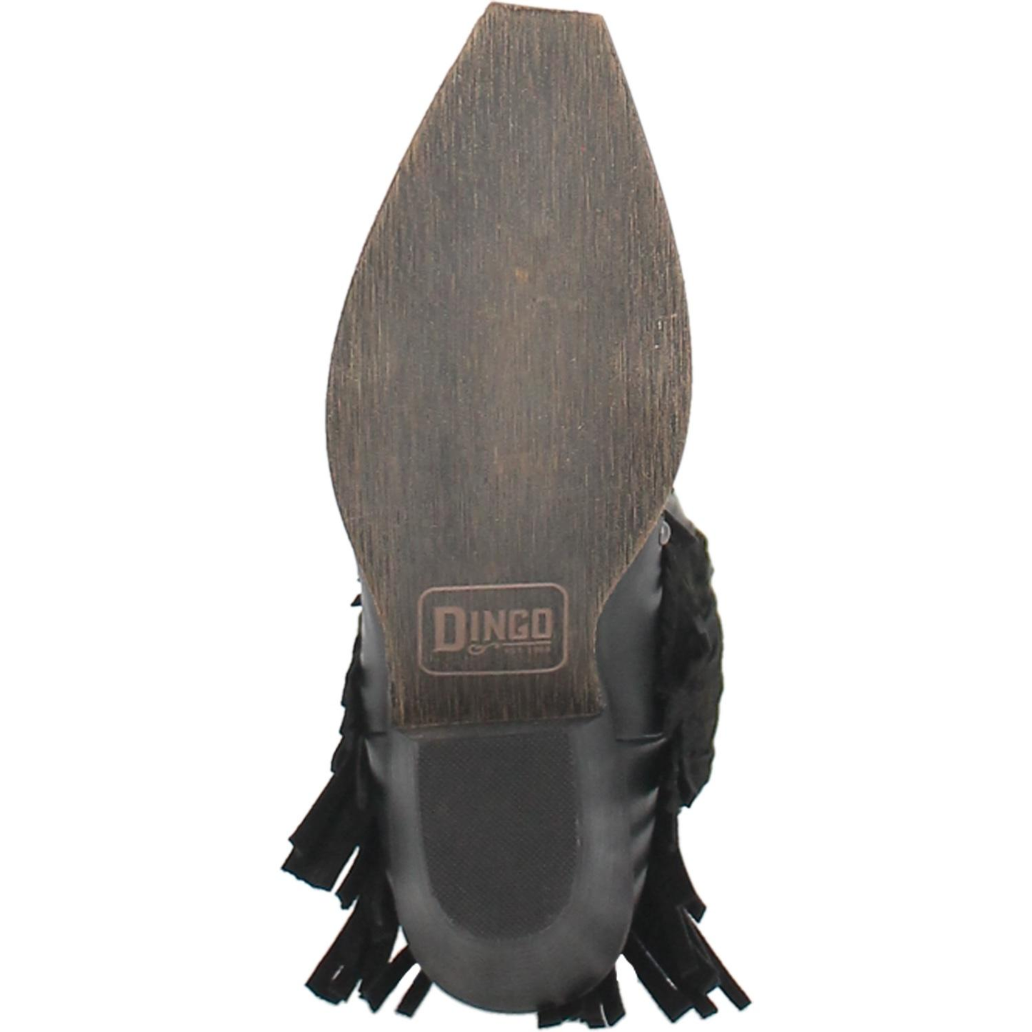 Dingo® Ladies Black Gypsy Fringe Boot DI737-BK
