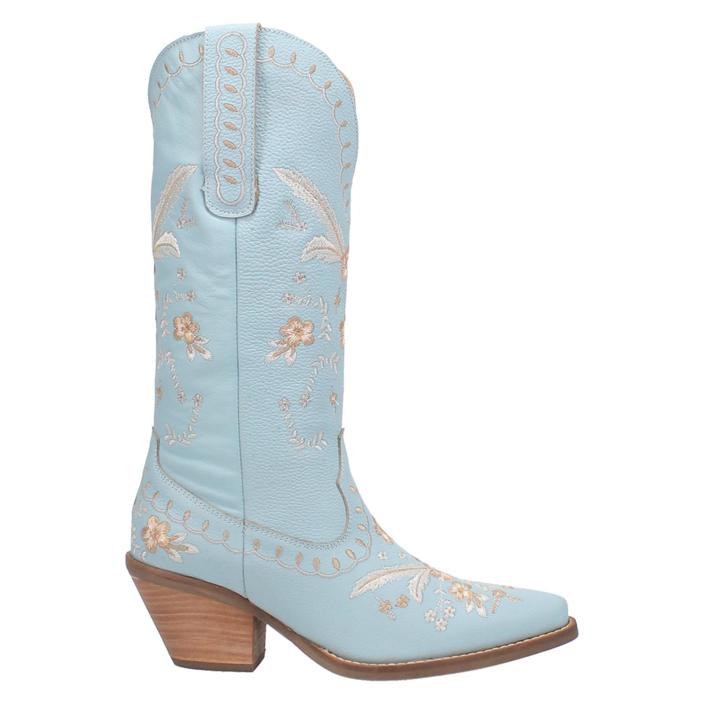 Dingo Ladies Full Bloom Blue Almond Round Toe Boots DI939-BLOOM