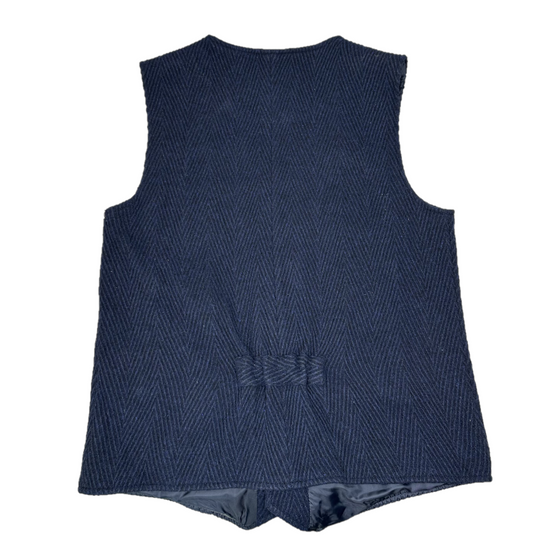 Powder River Outfitters Men's Chevron Nevada Wool Indigo Vest DM98C01467