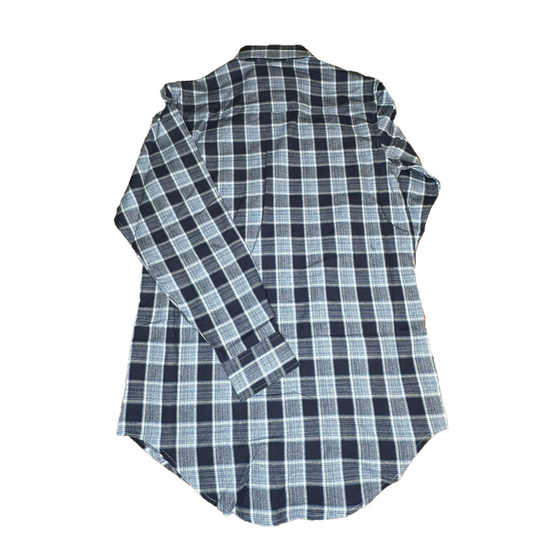 Powder River Outfitters Men's Brushed Plaid Blue Button Down Shirt DMN2S01697