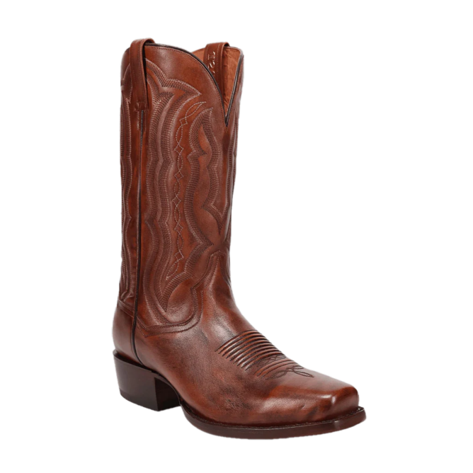 Dan Post Men's Wade Honey Brown Leather Square Toe Boots DP3355