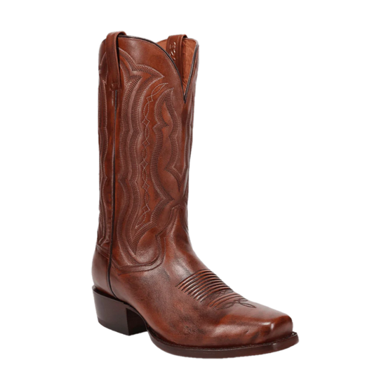 Dan Post Men's Wade Honey Brown Leather Square Toe Boots DP3355