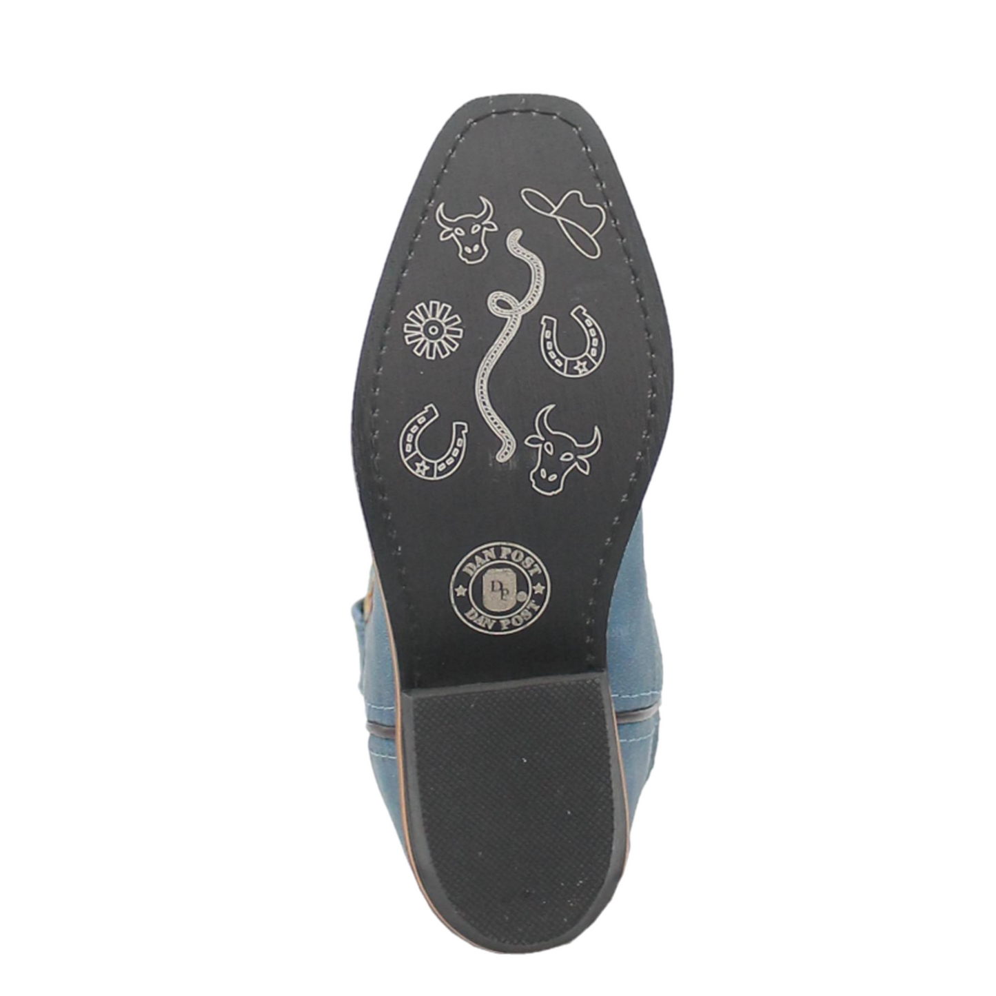 Dan Post Children's Gloriosa Floral Embroidered Blue Snip Toe Western Boots DPC2906
