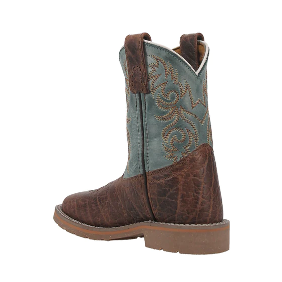 Dan Post® Youth Lil' Bisbee Brown & Blue Western Boots DPC3918