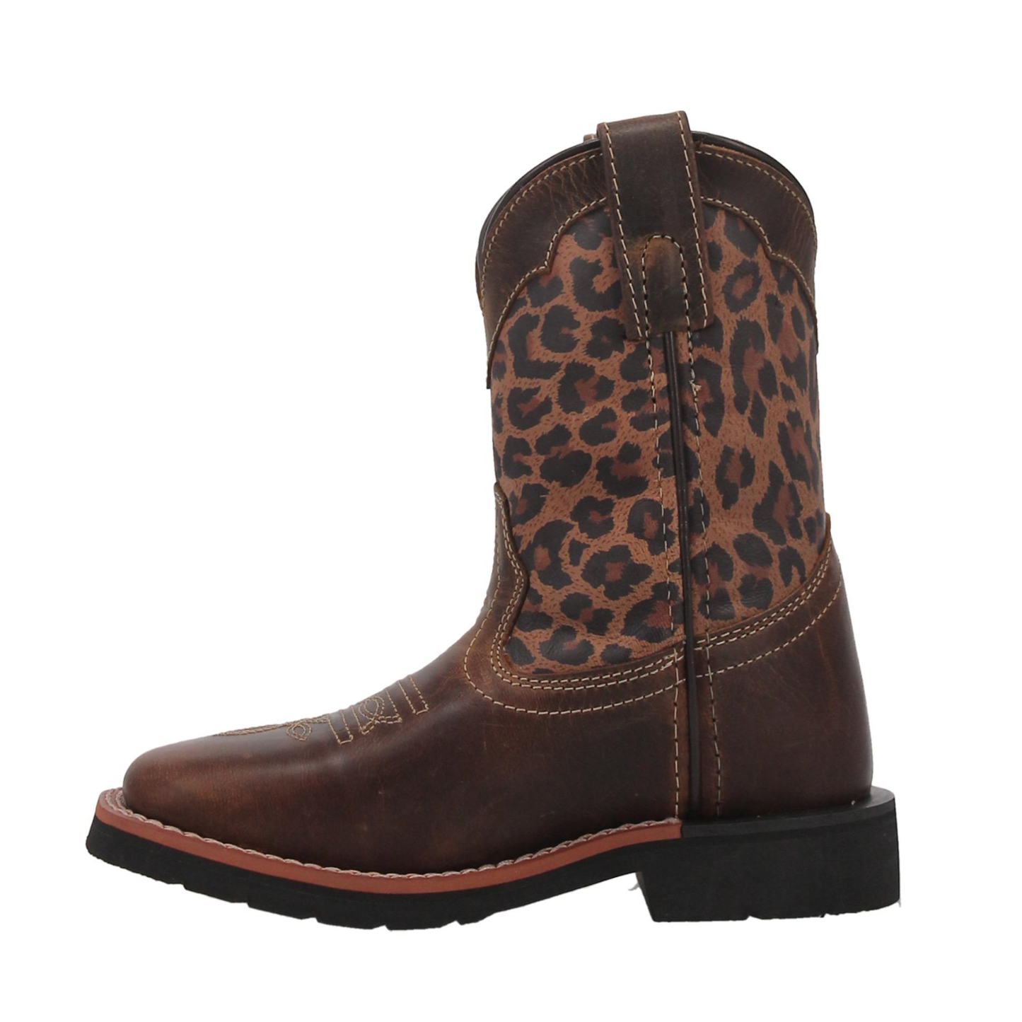 Dan Post® Girl's Makucha Cheetah Tan Pull On Western Boots DPC3951