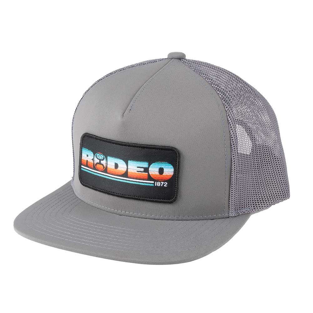 Hooey Men's Rodeo 5-panel Grey Trucker Cap 2253T-GY