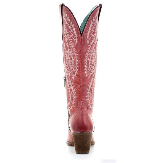 Corral Ladies Rioja Red Embroidered Tall Boot E1318