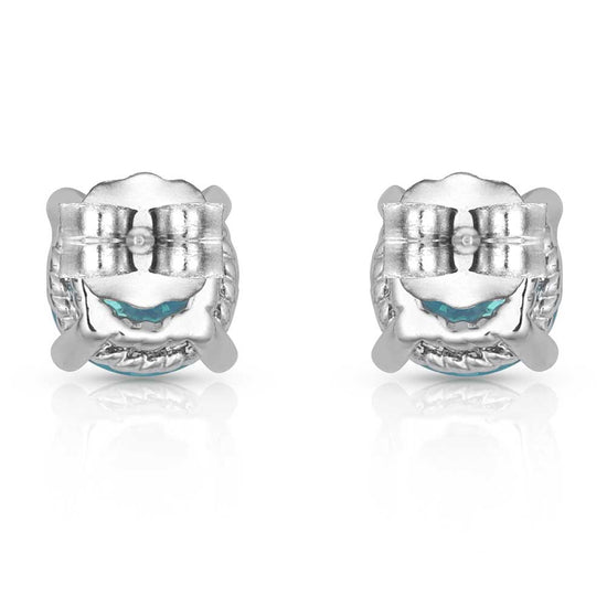 Load image into Gallery viewer, Montana Silversmiths Ladies Fancy Blue Post Earrings ER3945
