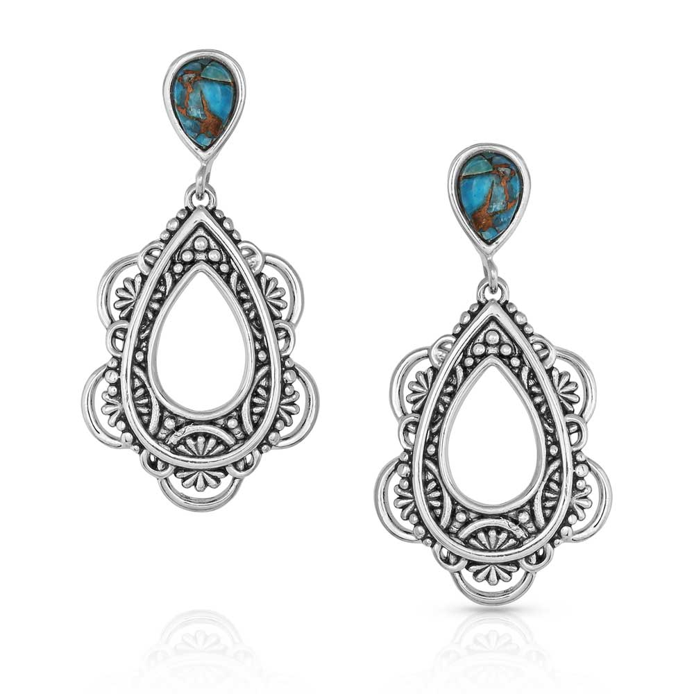 Montana Silversmiths Ladies Guadalupe Dangle Stone Earrings ER4951