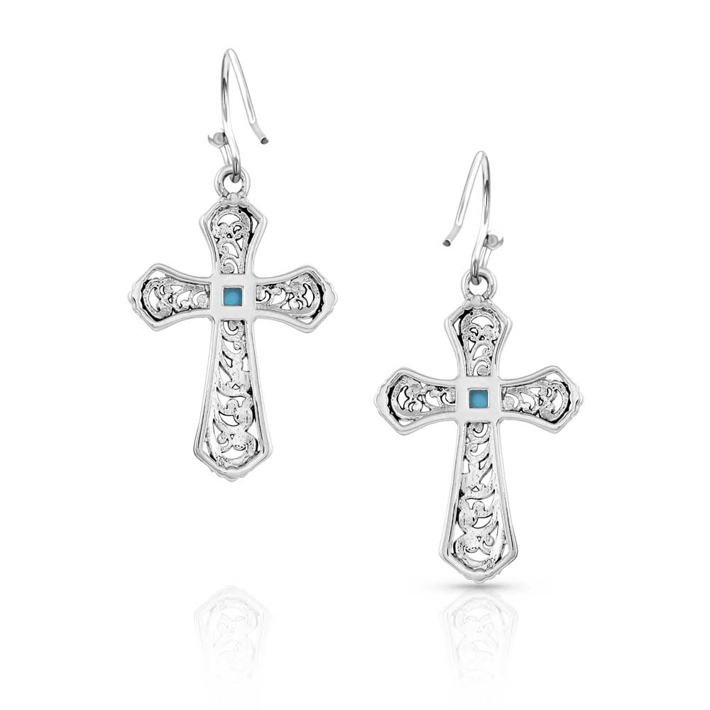 Montana Silversmiths® Cathedral Silver Cross Earrings ER5125
