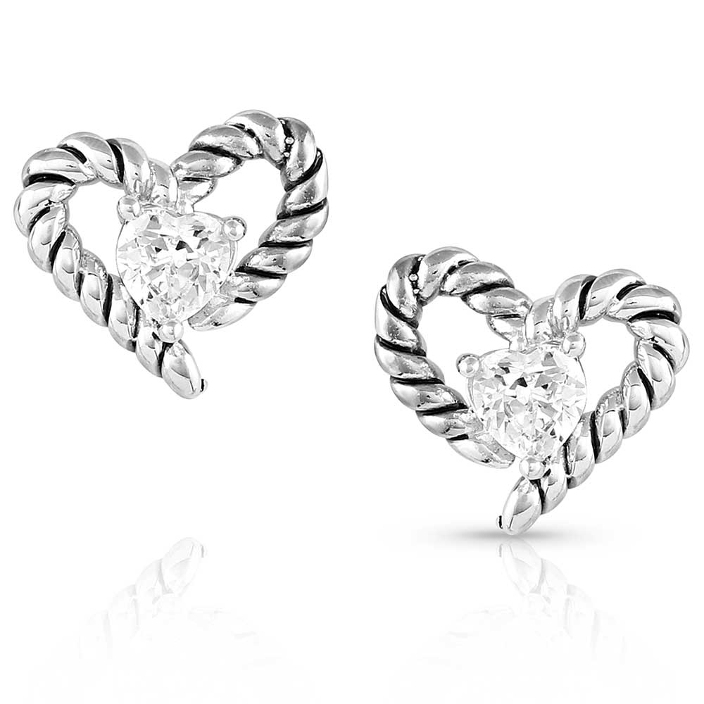 Montana Silversmiths® Flirty Love Crystal Rope Earrings ER5365