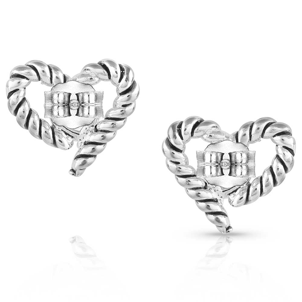 Montana Silversmiths® Flirty Love Crystal Rope Earrings ER5365