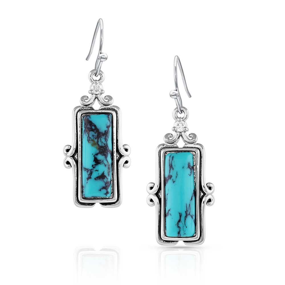Montana Silversmiths® Looking Glass Turquoise Earrings ER5379