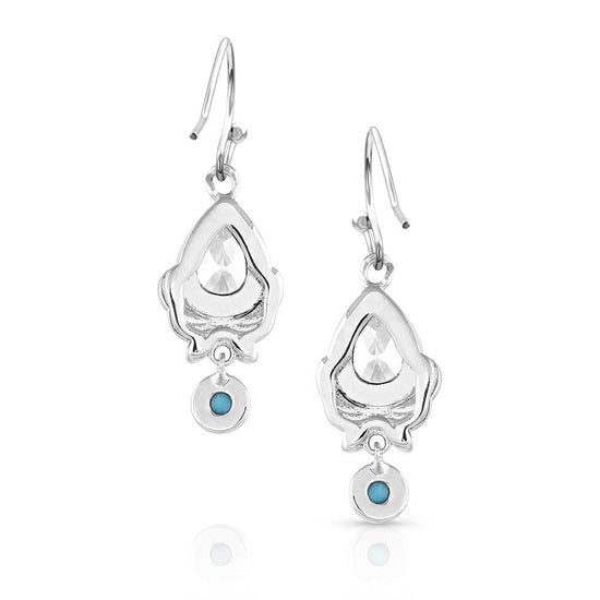 Montana Silversmiths® Western Zen Crystal Turquoise Earrings ER5386