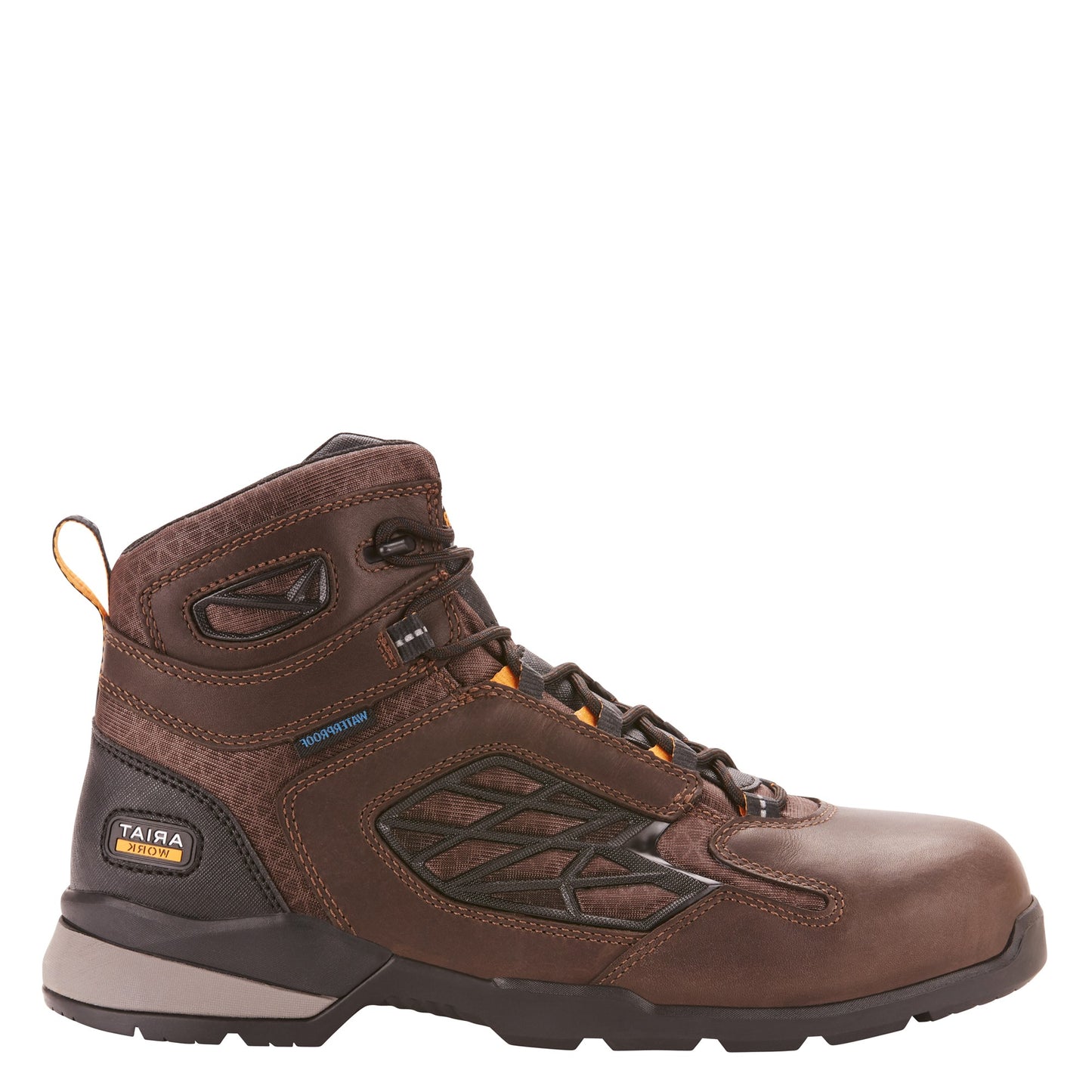 Ariat Men's Rebar Flex 6" H2O Dark Brown Composite Toe Work Boots 10025006