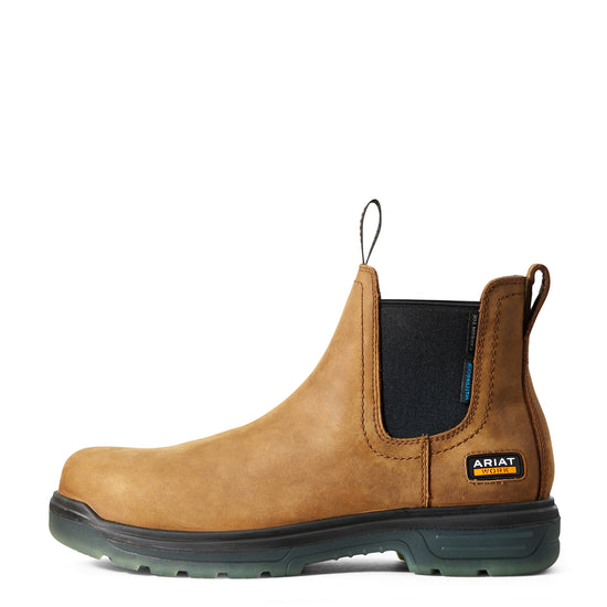 Ariat® Men's Aged Bark Turbo Chelsea Waterproof Work Boots 10029137