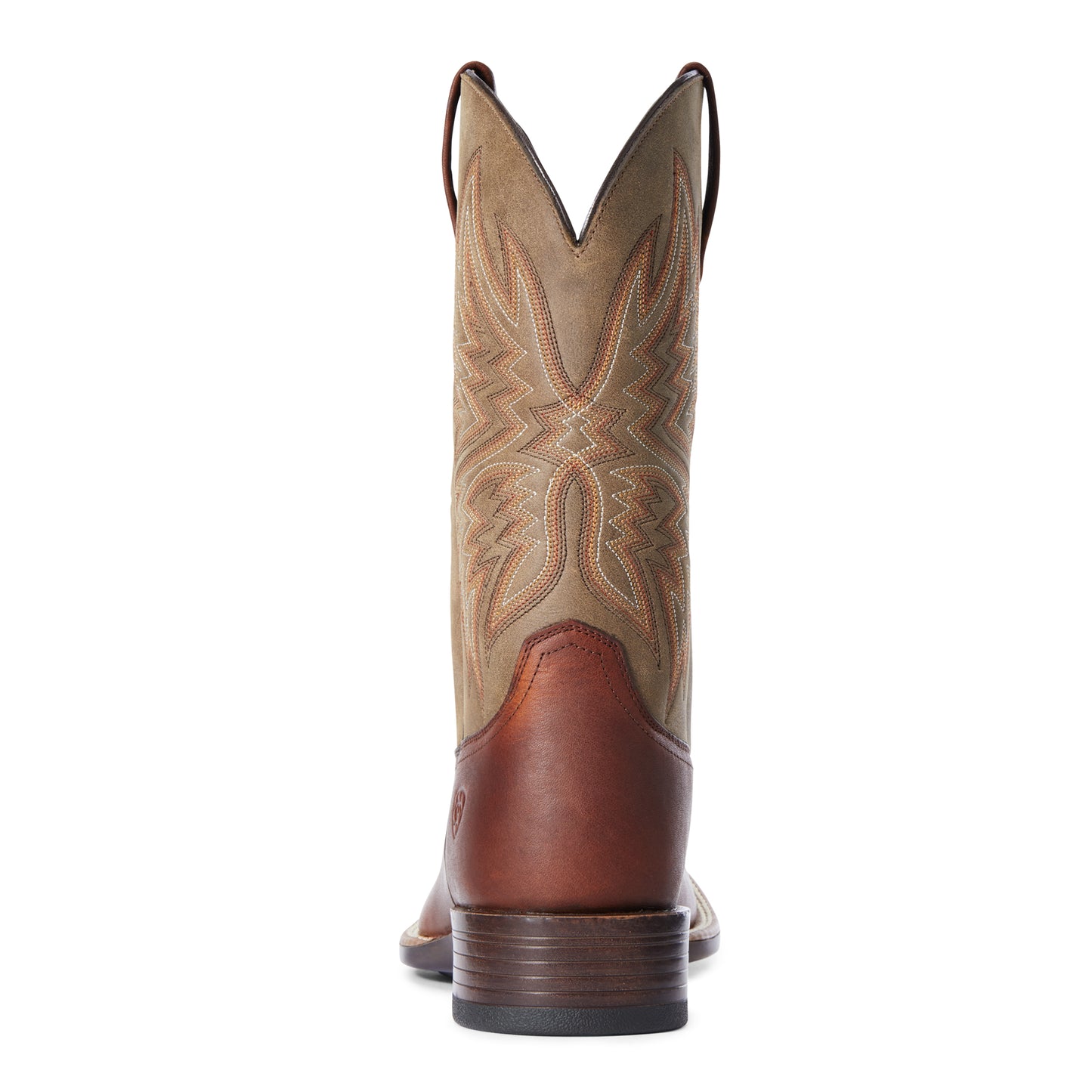 Ariat Men's Valor Ultra Western Boot In Dark Tan/Rocky Blue - Wide Size 14, Premium Leather Work Boot - View #4