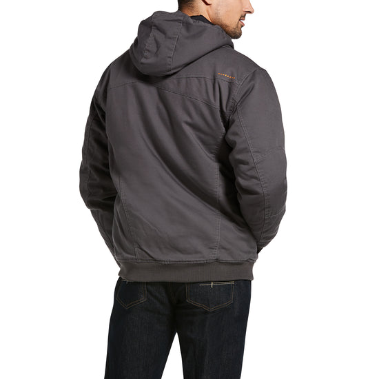 Ariat® Men's Rebar Washed DuraCanvas­™ Grey Insulated Jacket 10032995