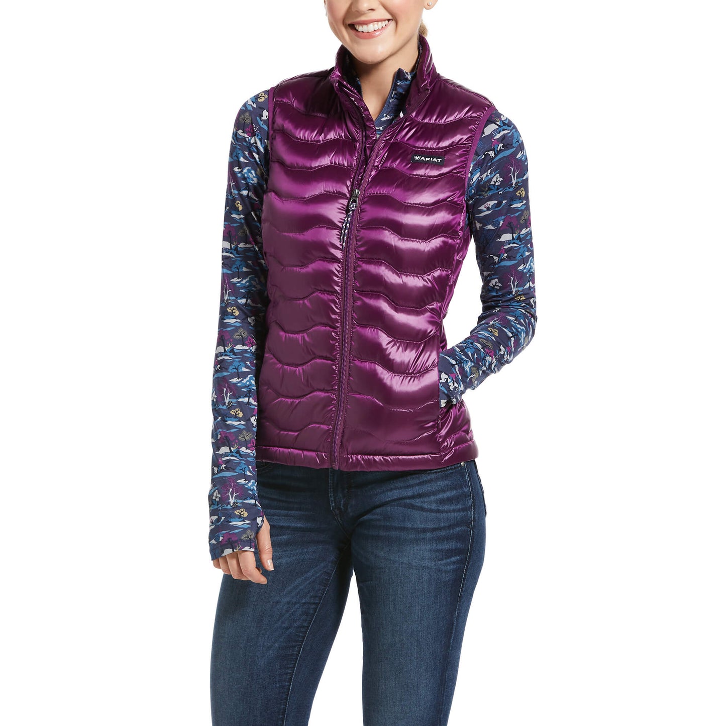 Ariat Ladies Ideal 3.0 Down Insulated Imperial Violet Vest 10032644