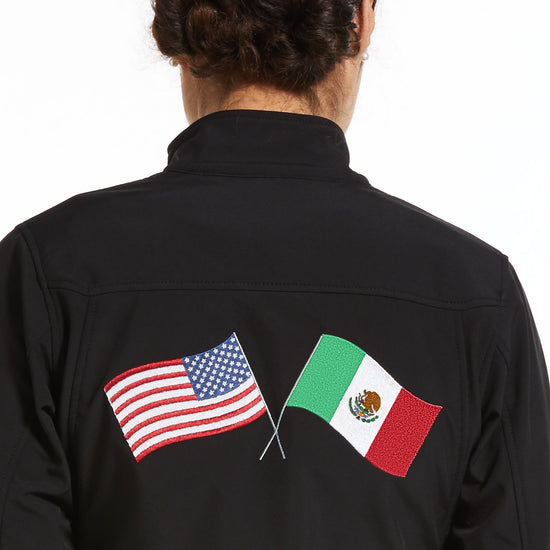 Ariat® Ladies New Team Black USA & Mexico Softshell Jacket 10043236