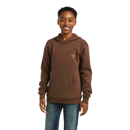 Ariat® Youth Boy's Patriot 2.0 Tan & Dark Brown Sweatshirt 10037002