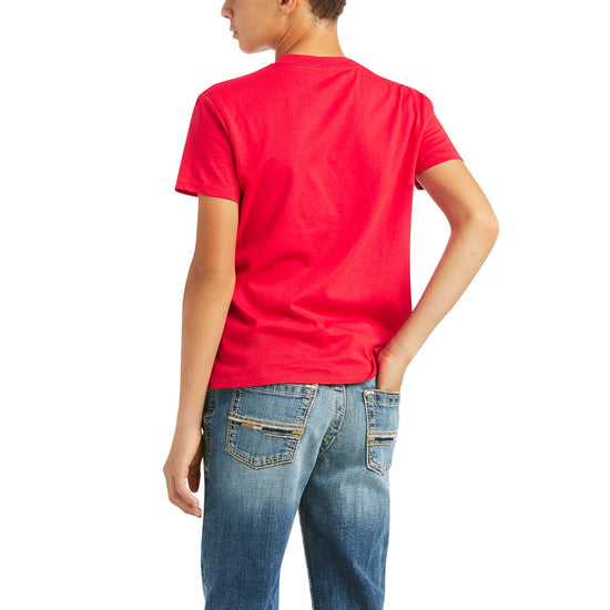 Ariat Children's Logo Short Sleeve Burgundy T-Shirt 10037017