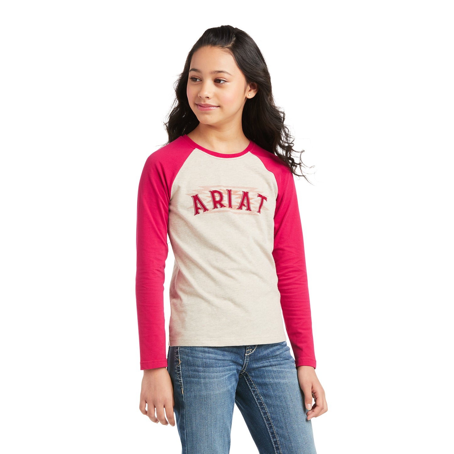 Ariat Children's REAL Southwest Logo Oatmeal Heather T-Shirt 10037344