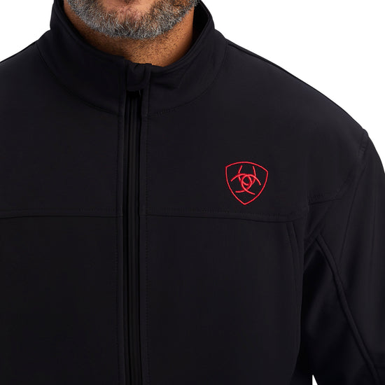 Ariat® Men's Logo New Team Mexico Black Softshell Jacket 10043055
