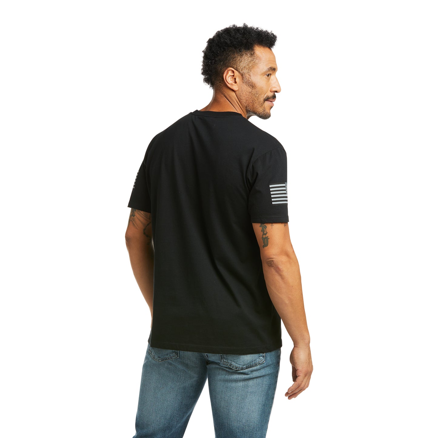 Ariat® Men's Branded Patriot Black T-Shirt 10037020