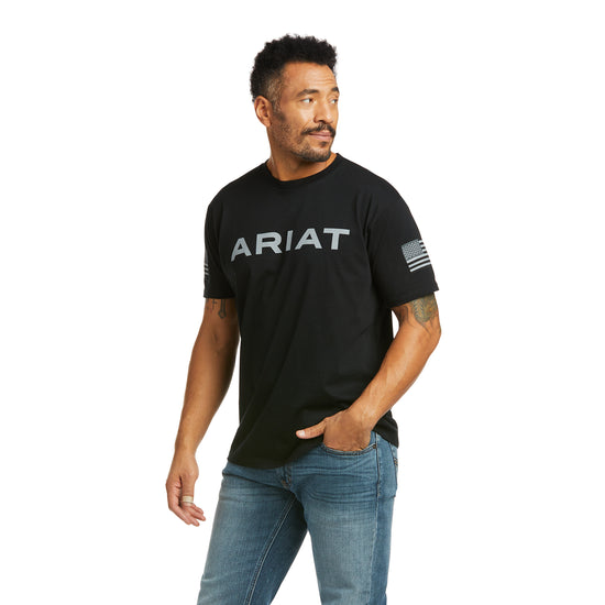 Ariat® Men's Branded Patriot Black T-Shirt 10037020