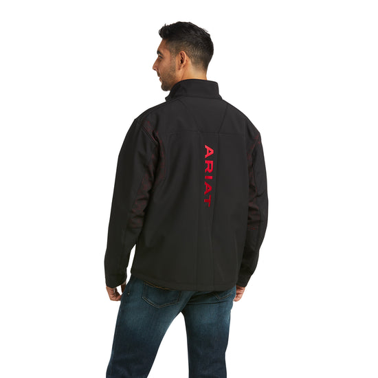 Ariat Men's Veron Vent Black Red Softshell Jacket 10037493