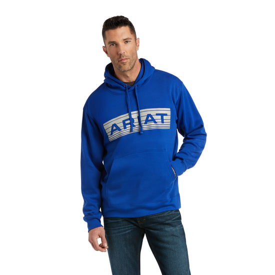 Ariat® Men's Basic Cobalt Raised Hooded Sweatshirt 10037817