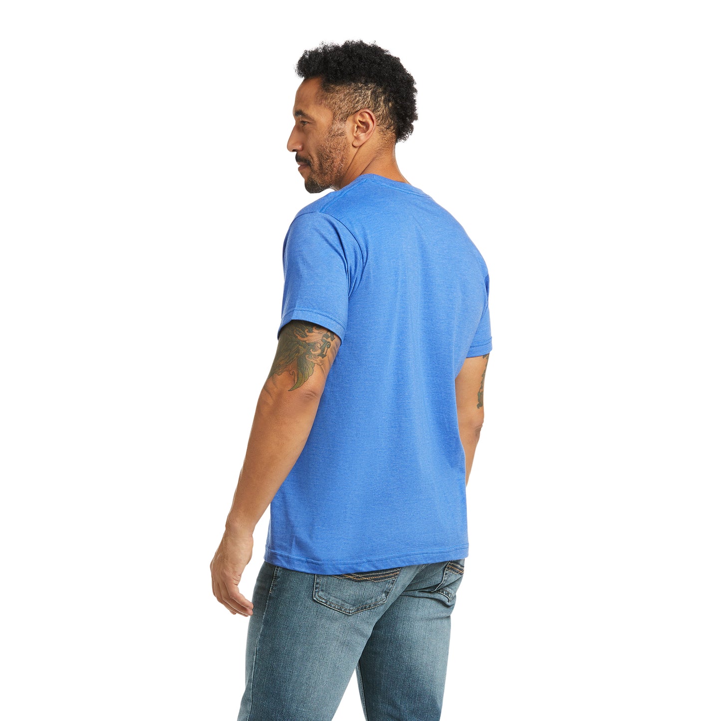 Ariat Men's Short Sleeve Royal Heather Blue T-Shirt 10037834
