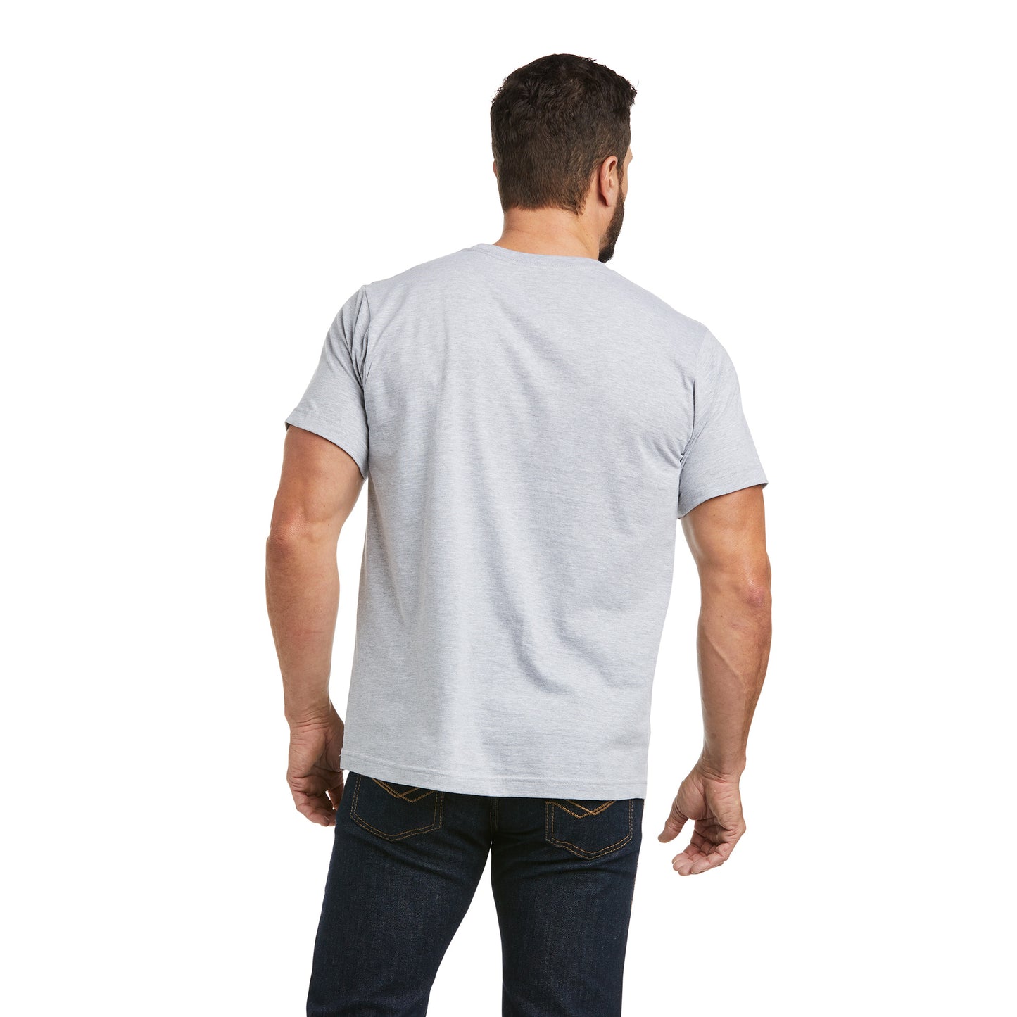 Ariat Men's Love This Land Short Sleeve Grey Heather T-Shirt 10037838
