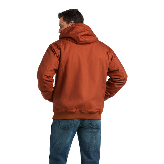 Ariat Men's Rebar DuraCanvas Copper Insulated Hooded Jacket 10037637