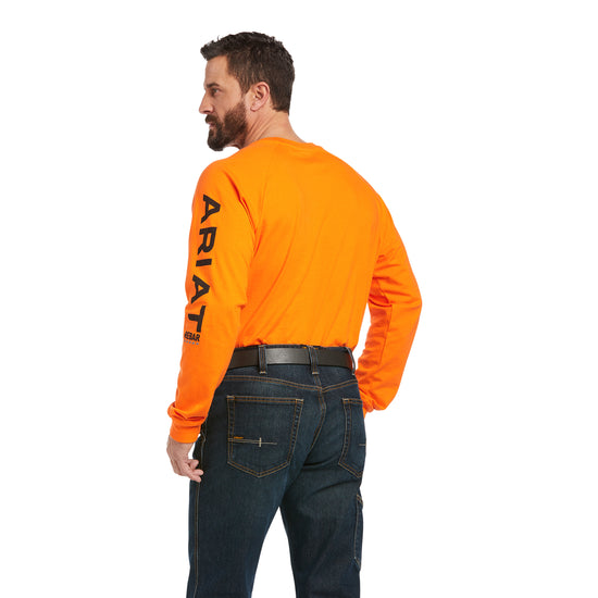 Ariat Men's Rebar Cotton Strong™ Safety Orange Work T-Shirt  10037643
