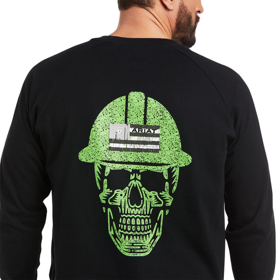 Ariat Men's Rebar Roughneck Black Graphic Long Sleeve T-Shirt 10037654