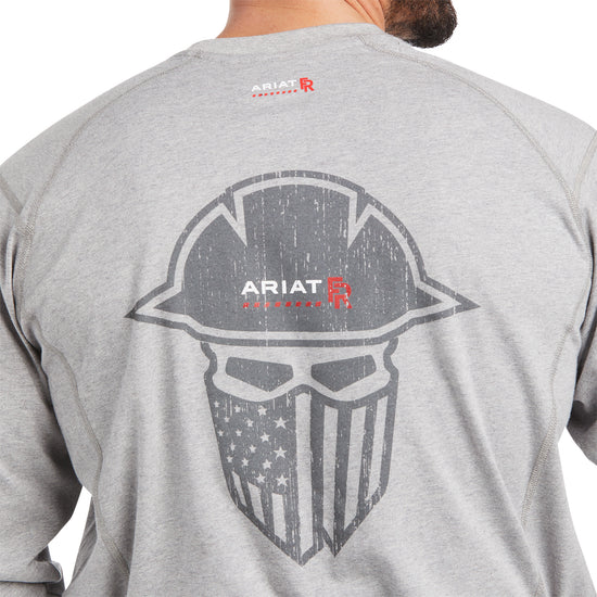 Ariat® Men's FR Air Full Cover Heather Grey Graphic T-Shirt 10037712