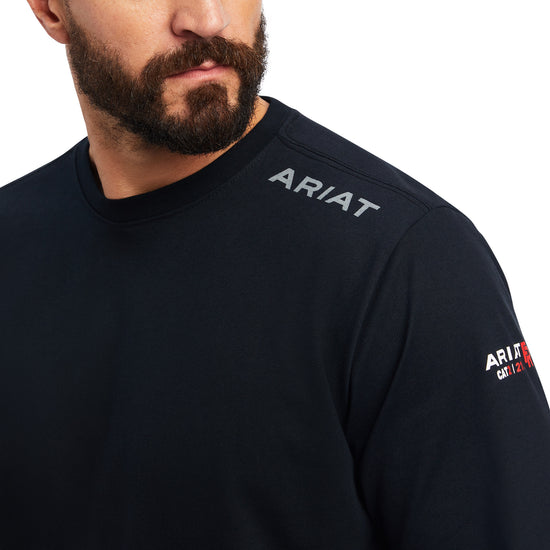 Ariat® Men's FR Alpha Black Graphic Long Sleeve T-Shirt 10037760