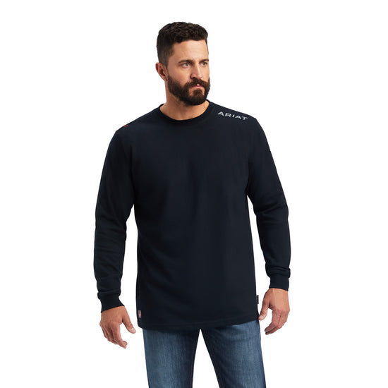 Ariat® Men's FR Alpha Black Graphic Long Sleeve T-Shirt 10037760