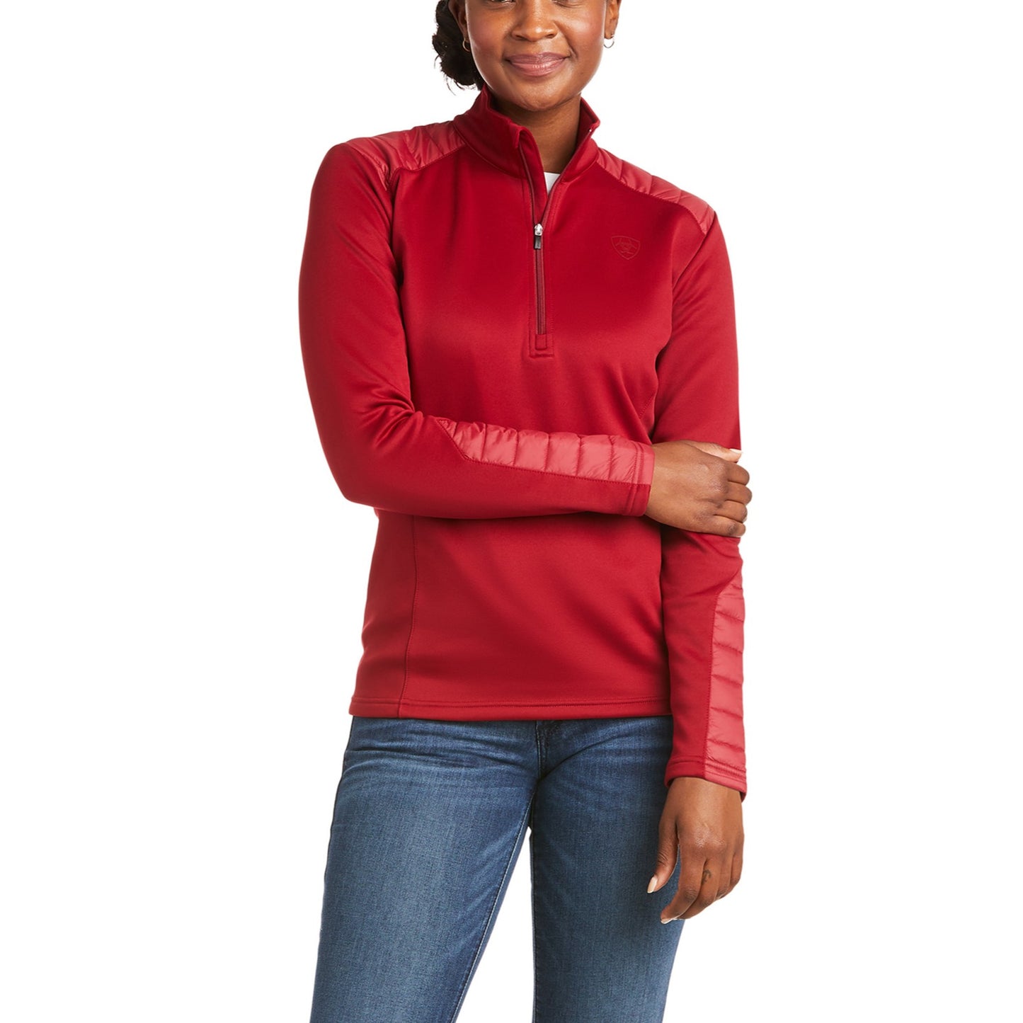Ariat® Ladies Ismay 1/2 Zip Rhubarb Sweatshirt 10037252
