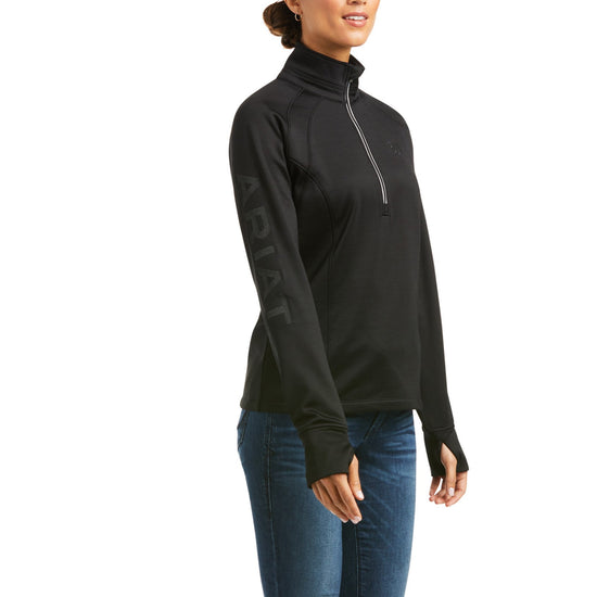 Ariat® Ladies TEK Team Half Zip Black Sweatshirt 10037536