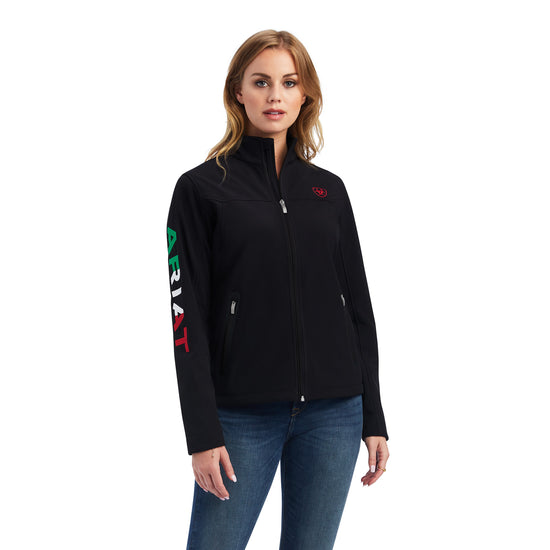 Ariat® Ladies Mexican Flag Softshell Black Jacket 10043057