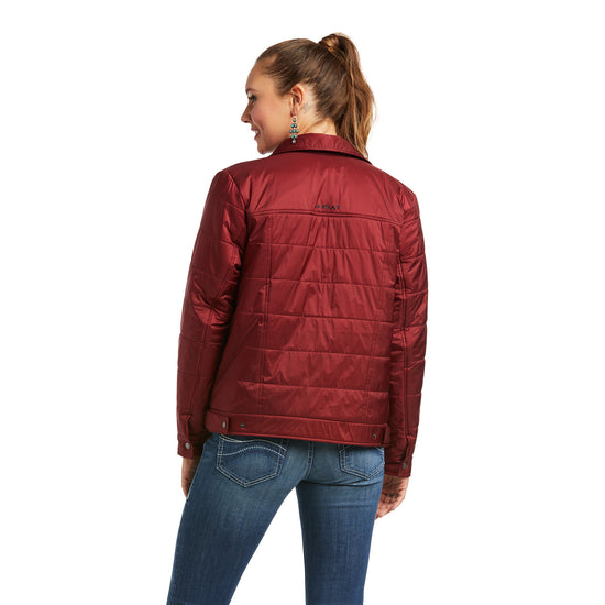 Ariat® Ladies REAL Puffer Trucker Insulated Rhubarb Jacket 10036995