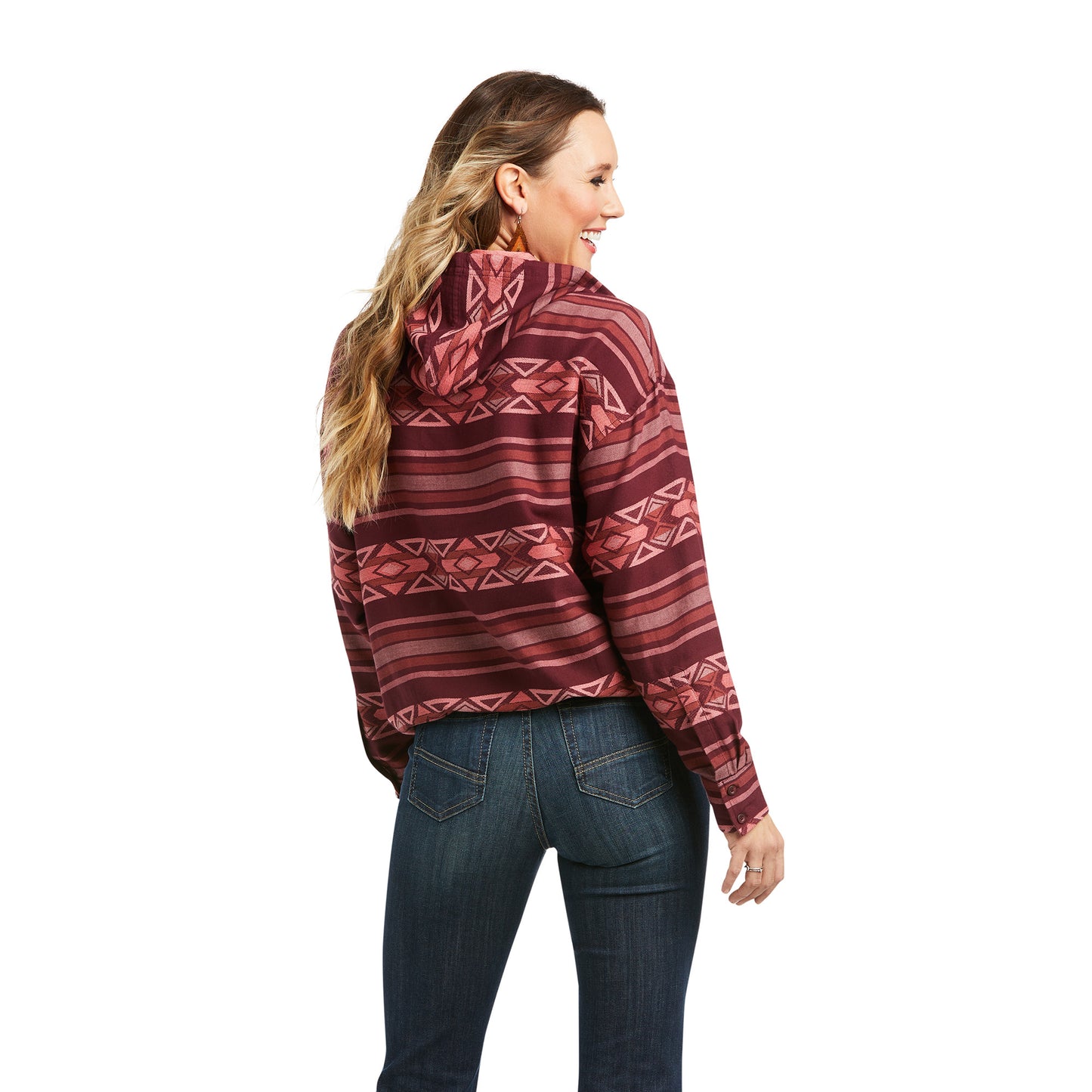 Ariat® Ladies Hooded Long Sleeve Windsor Wind Shirt 10037238