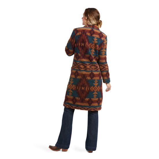 Ariat® Ladies Katharine Multi Color Aztec Sherpa Long Coat 10037241